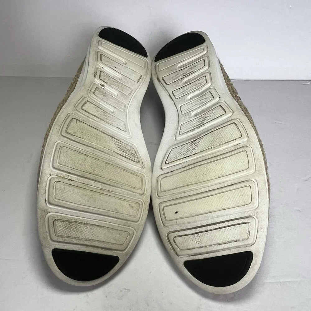 Cole‎ Haan Espadrille Black And Ivory (Ella Grand Espdrl # W14848) Size 8.5